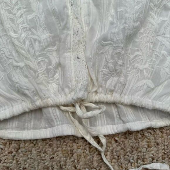 Free People Follow Your Heart Top Ivory embroidered - Picture 5 of 9